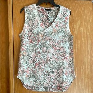 Nally & Millie Pink and Gray Sleeveless Blouse